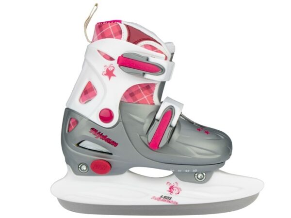 Nijdam-Verstelbare-Kinderschaats-Zilver-Roze