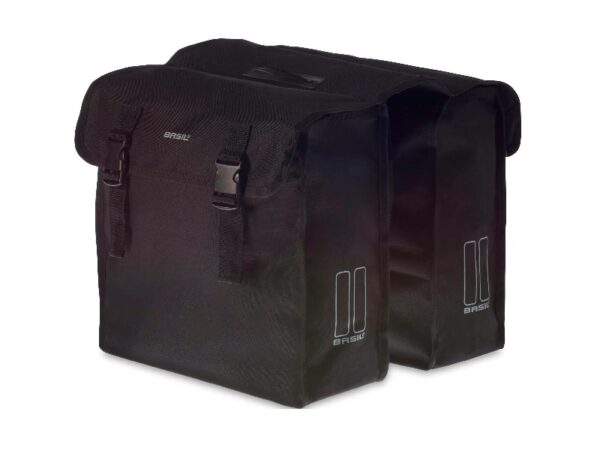 Basil Dubbele Tas Mara XL Zwart