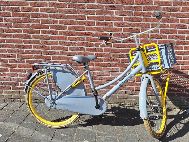 Popal 24 Inch Transportfiets Grijs Geel