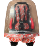 Rood kinderzitje fiets