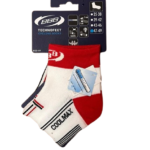 Rood wit fietssok technofeet