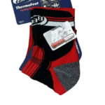 Zwart met rood fietsokken