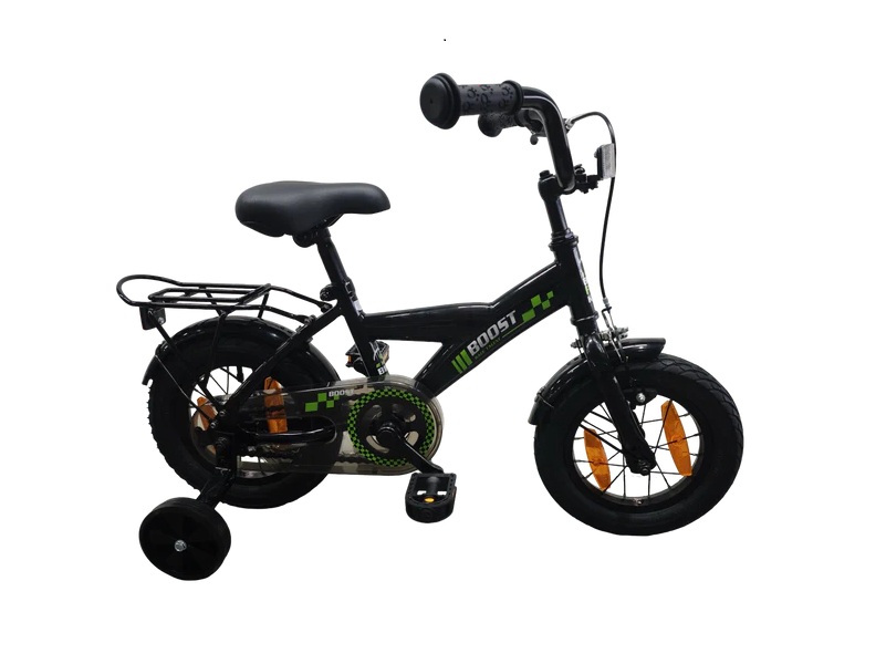 Bikefun-jongensfiets-zwart-groen