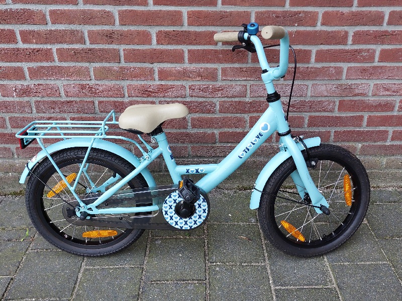 Funbike 16 Inch Lots of Love Lichtblauw