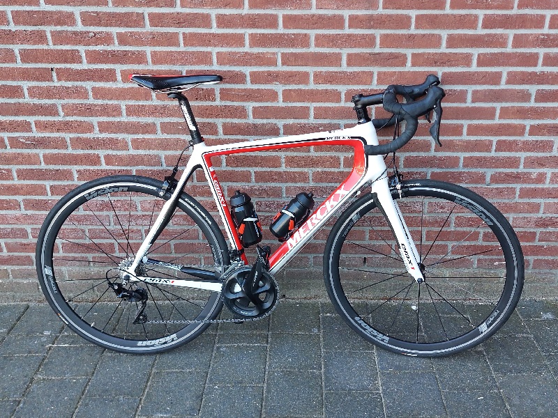 Eddy Merckx Carbon EMX1 55cm 22V 105 Rood Wit Zwart