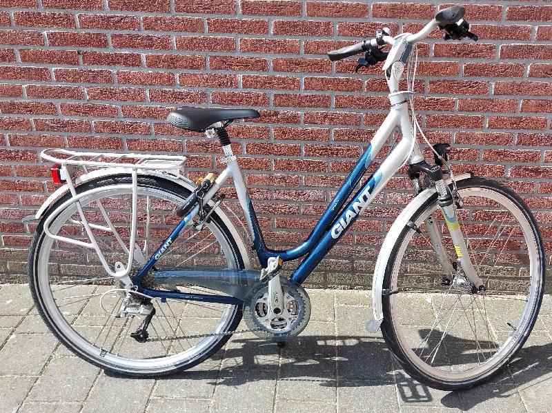 Giant Freerider Dames 27V Medium Blauw Zilver